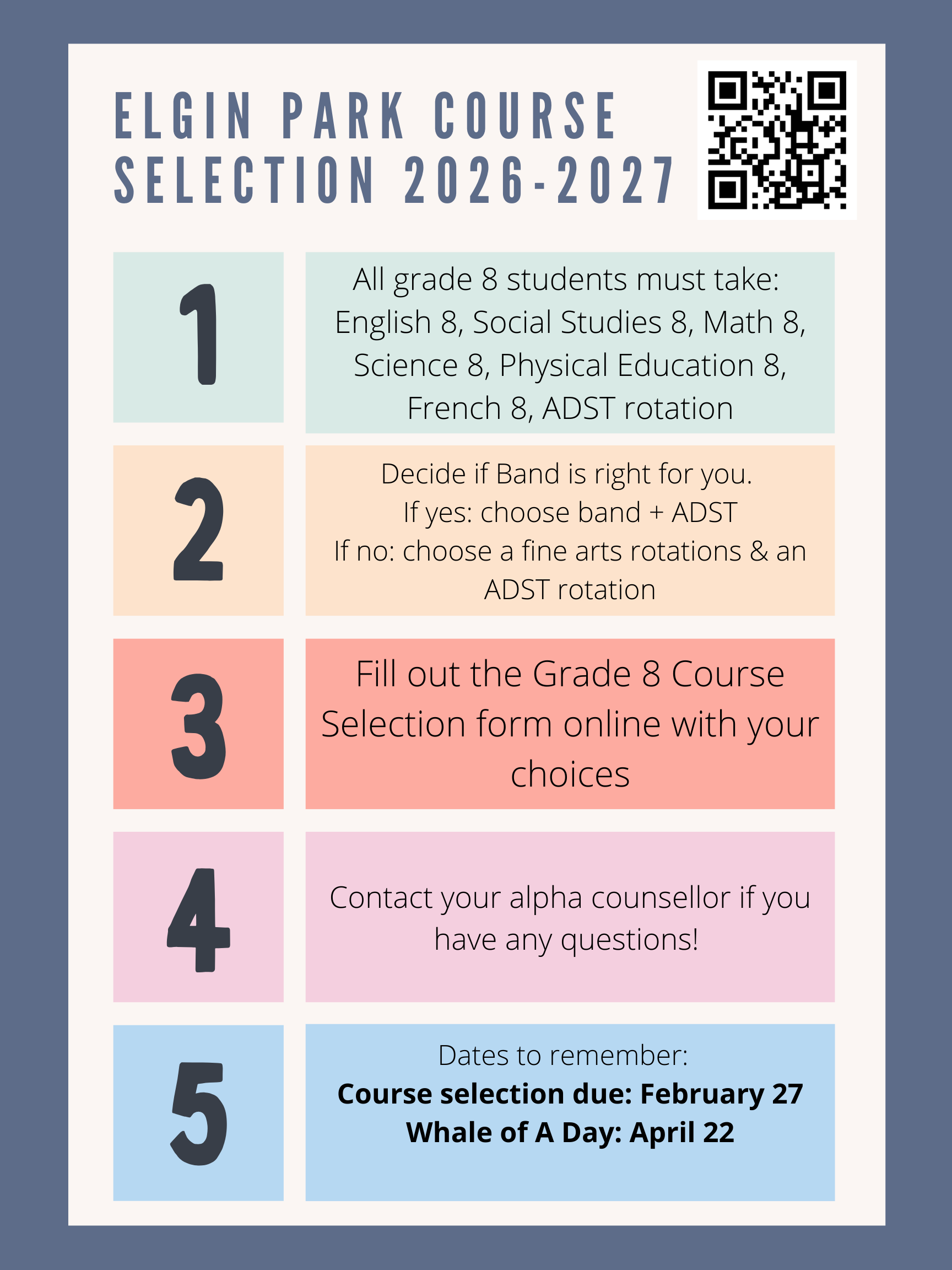 Grade 7 course selection guide